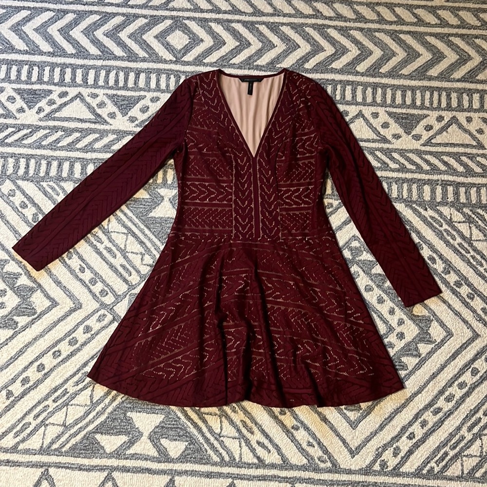 BCBG red lace dress